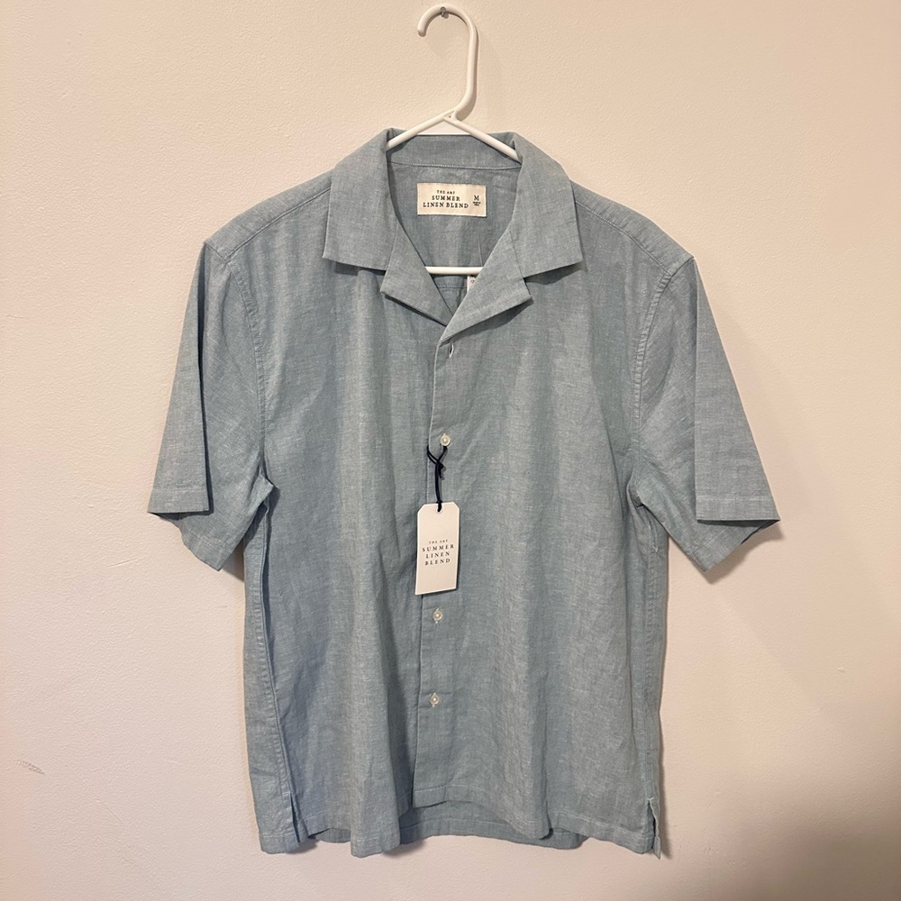 A&F Summer Linen Blend Men’s Button Up